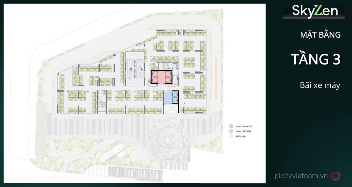 Mặt bằng tầng 4-10