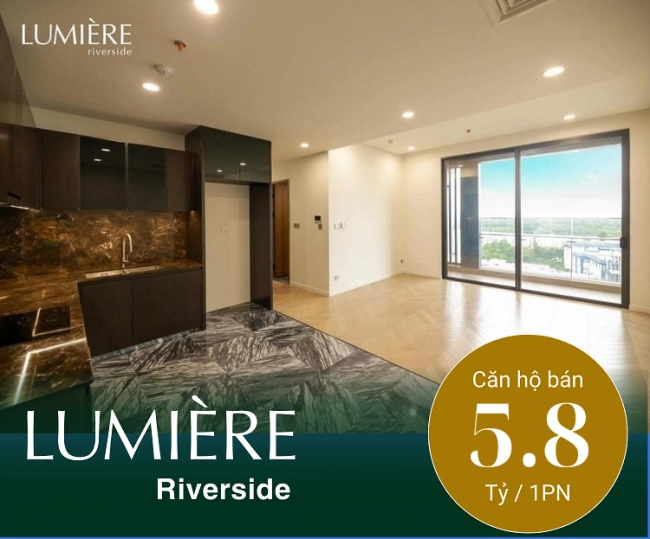 Bán căn hộ Lumiere riverside 1 PN giá 5.8 tỷ