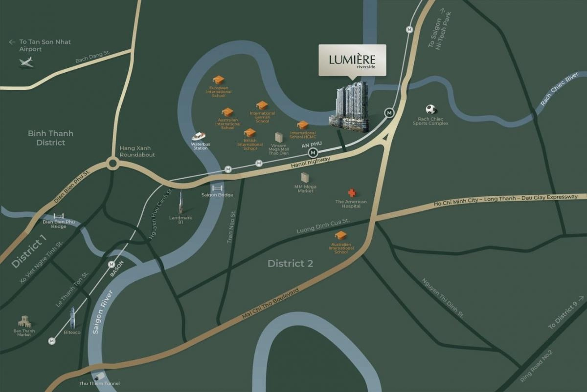 vị trí Lumière Boulevard