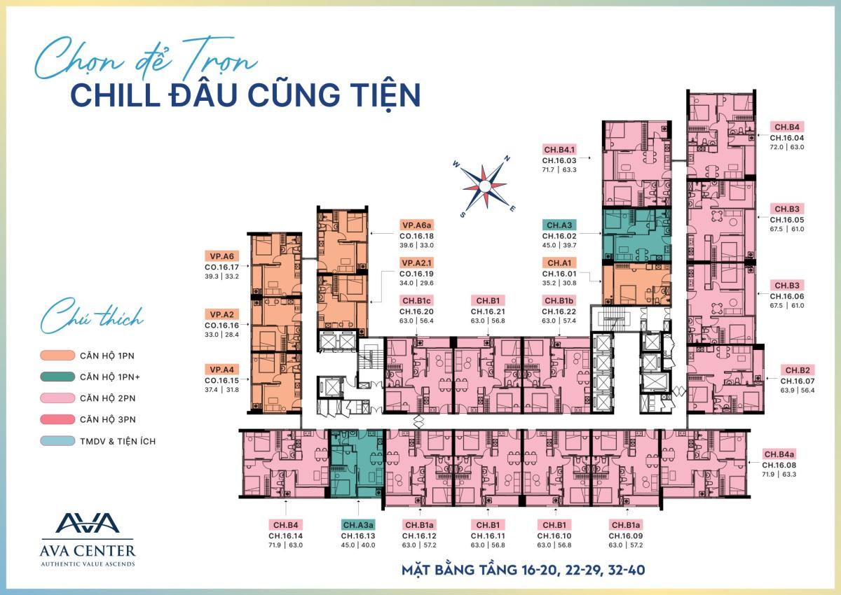 Mặt bằng dự án Ava Center Thuận Giao