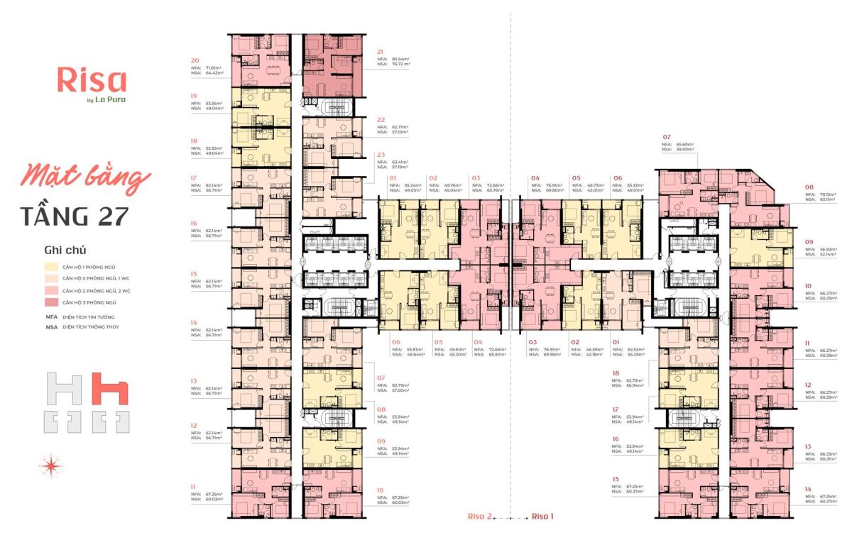 Mặt bằng Tầng 27