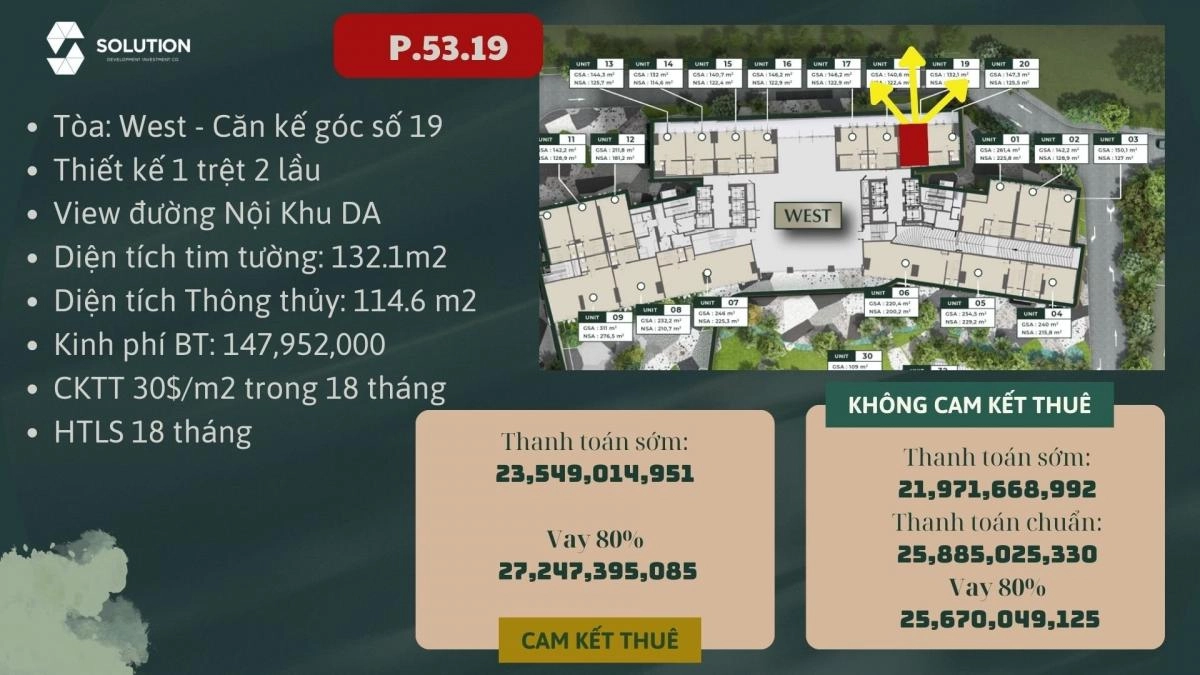  Shophouse dự án Lumiere Riverside Quận 2 