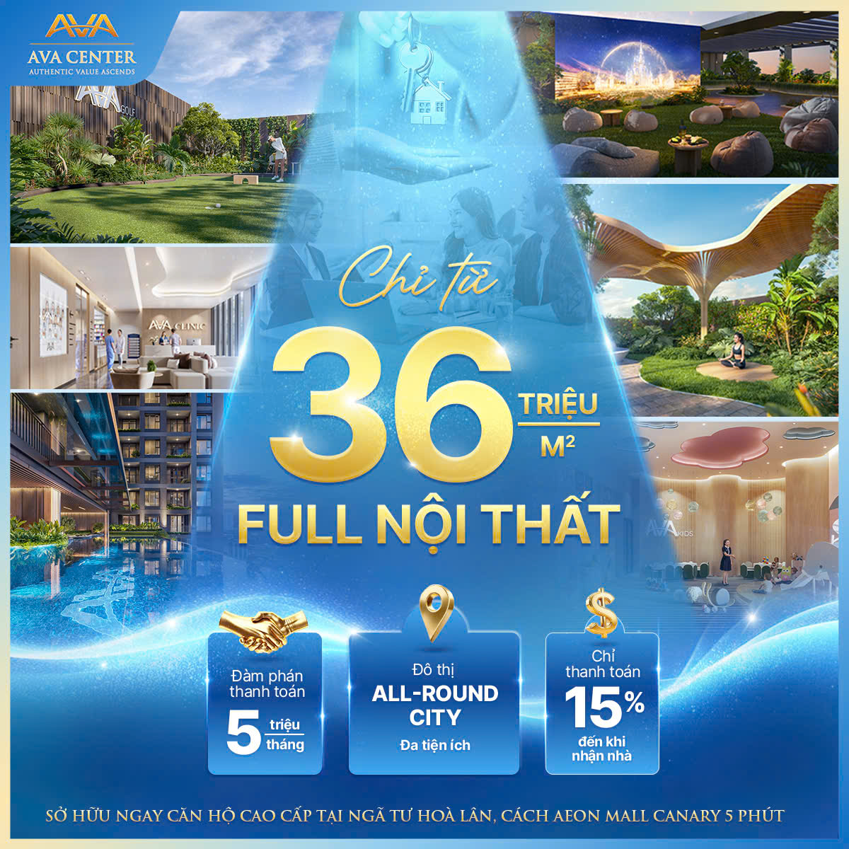 thanh toán giá bán Ava Center Thuận Giao