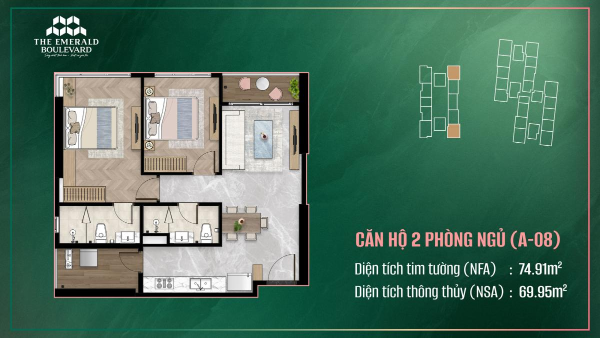 thiet ke can ho The Emerald Boulevard