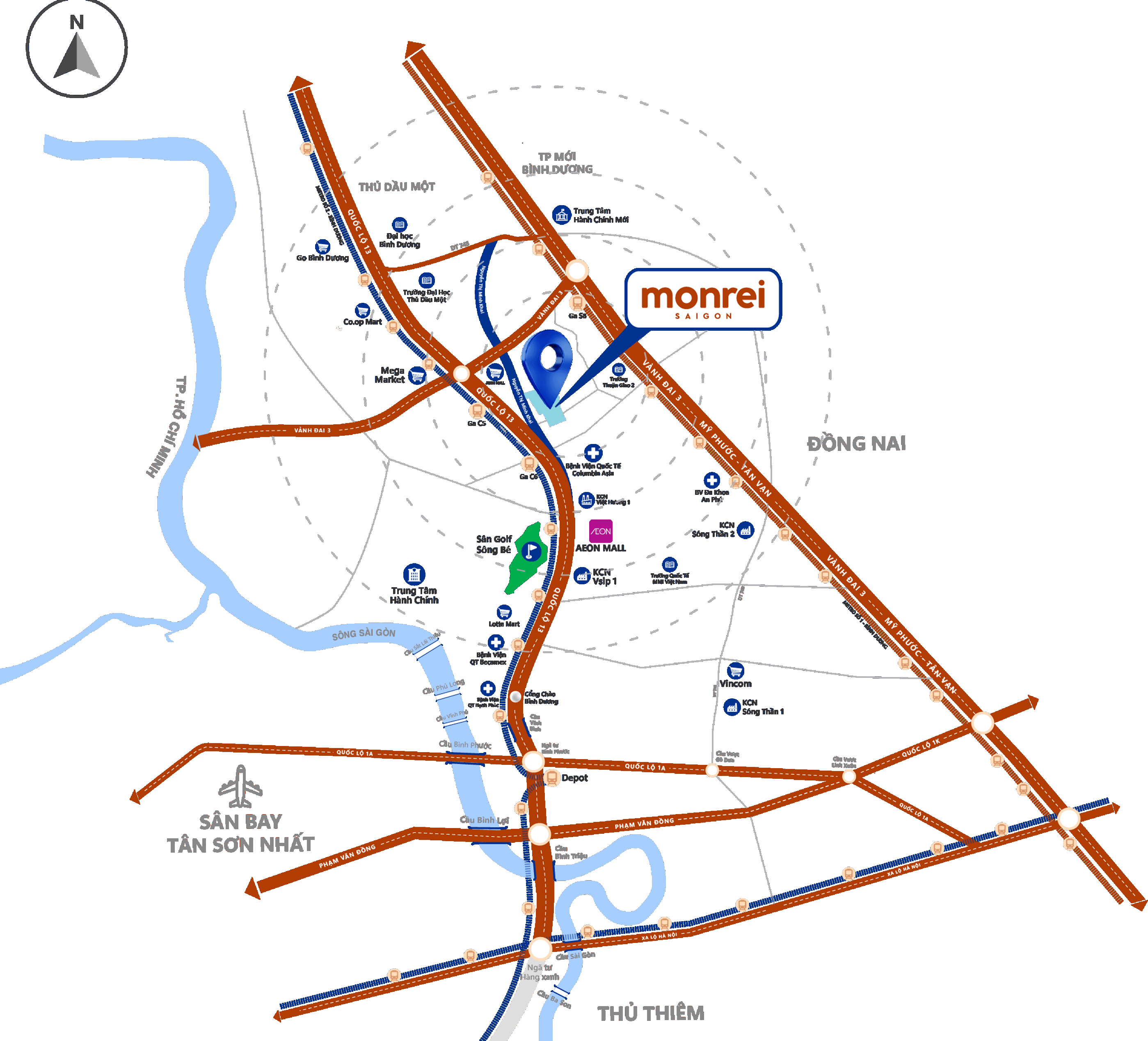 Vị trí dự án Monrei Saigon